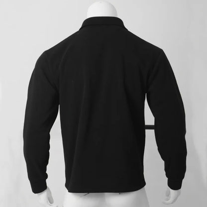 Loom & Soul Men’s Winter Fleece Lapel Jacket – Slim Fit Single-Breasted Coat