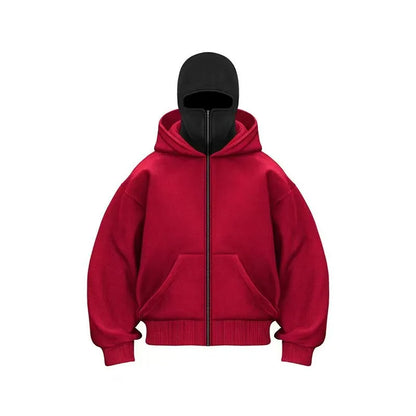 Sweat à Capuche Zippé Homme Automne Hiver – Veste Décontractée Chaude Streetwear