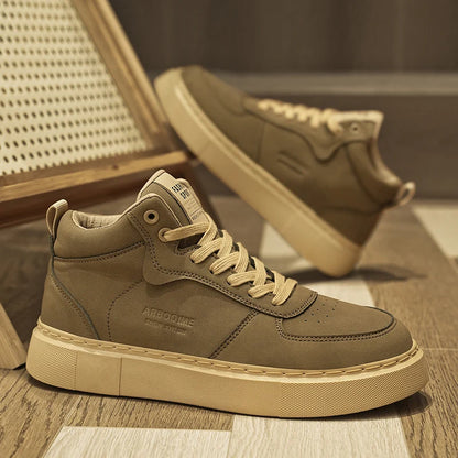 Loom & Soul Men’s Mid-Top Skate Sneakers – 2025 Breathable Casual Shoes