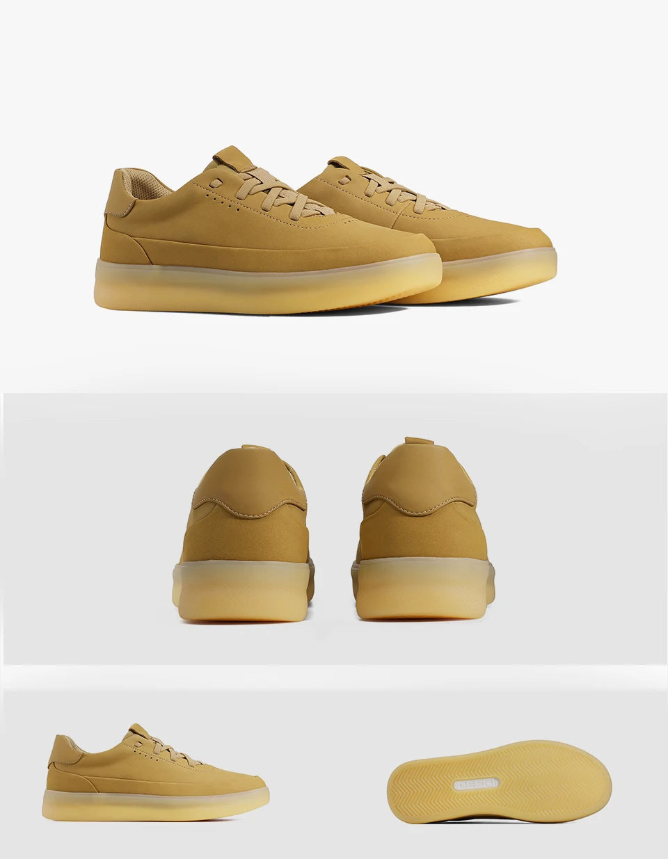 Desai™ DS3097 Men’s Leather Casual Shoes – Lightweight Breathable Soft Sole Sneakers