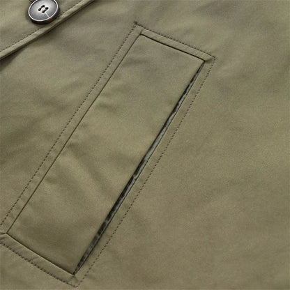 Veste à revers et capuche EleganceEase™ – Style automnal intemporel, confiance sans effort