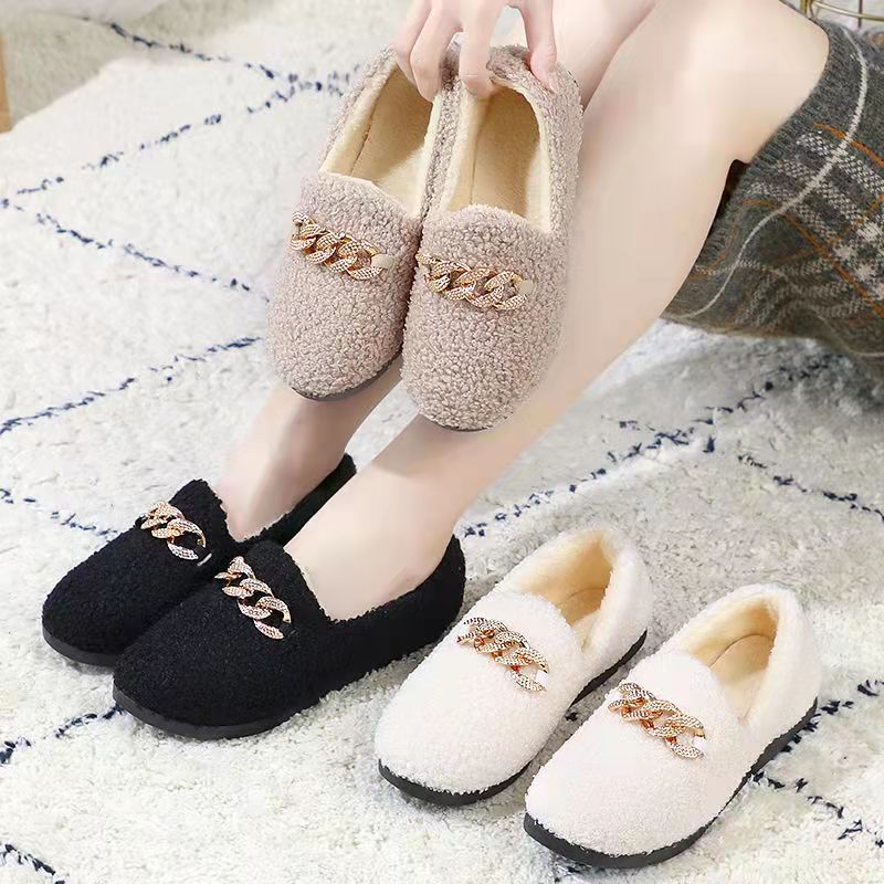 Pantoufles d'hiver en velours côtelé Rollstep™ – Chaussons d'intérieur chauds doublés en polaire pour hommes et femmes