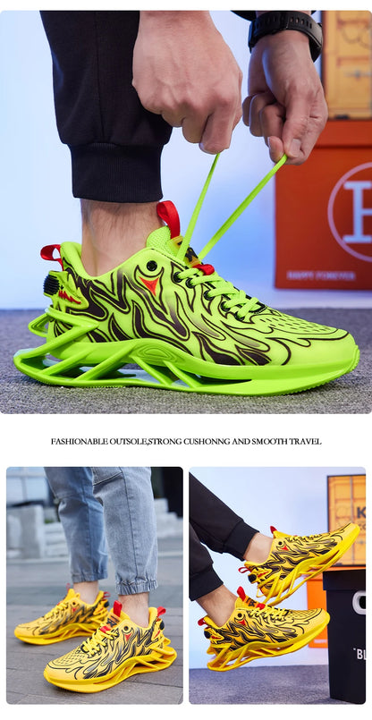 Men’s Breathable Mesh Sneakers – Casual Summer Trainers & Running Shoes