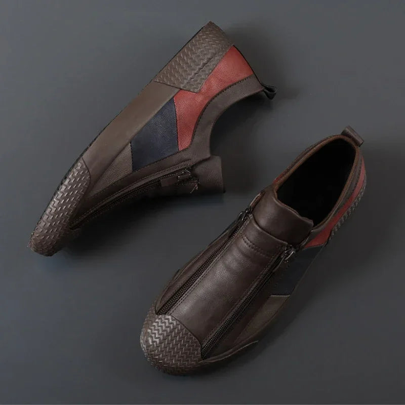 VARELLO™ Men’s Premium Leather Moccasins – High-Quality Casual Driving Shoes | Wear-Resistant, Breathable, Plus-Size Comfort Loafers