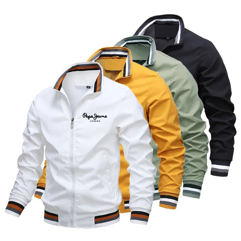 Blouson Aviateur Imperméable Homme Loom & Soul – Coupe-Vent Col Montant