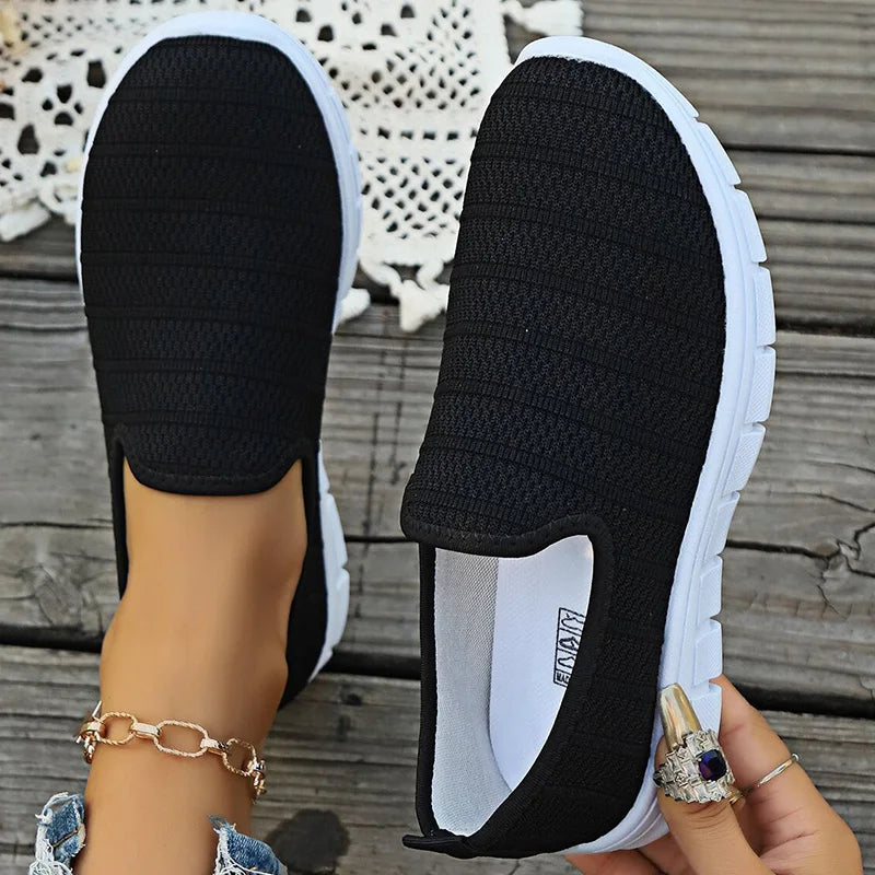 AirFlex Slip-On Sneakers – Women’s Lightweight Mesh Comfort Shoes | Breathable Casual Footwear for Everyday Wear