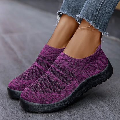 ZJEGA™ 2024 Baskets de course respirantes à enfiler pour femmes – Chaussures de sport légères à ajustement chaussette