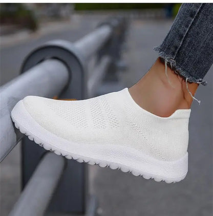 ZJEGA™ 2024 Baskets de course respirantes à enfiler pour femmes – Chaussures de sport légères à ajustement chaussette