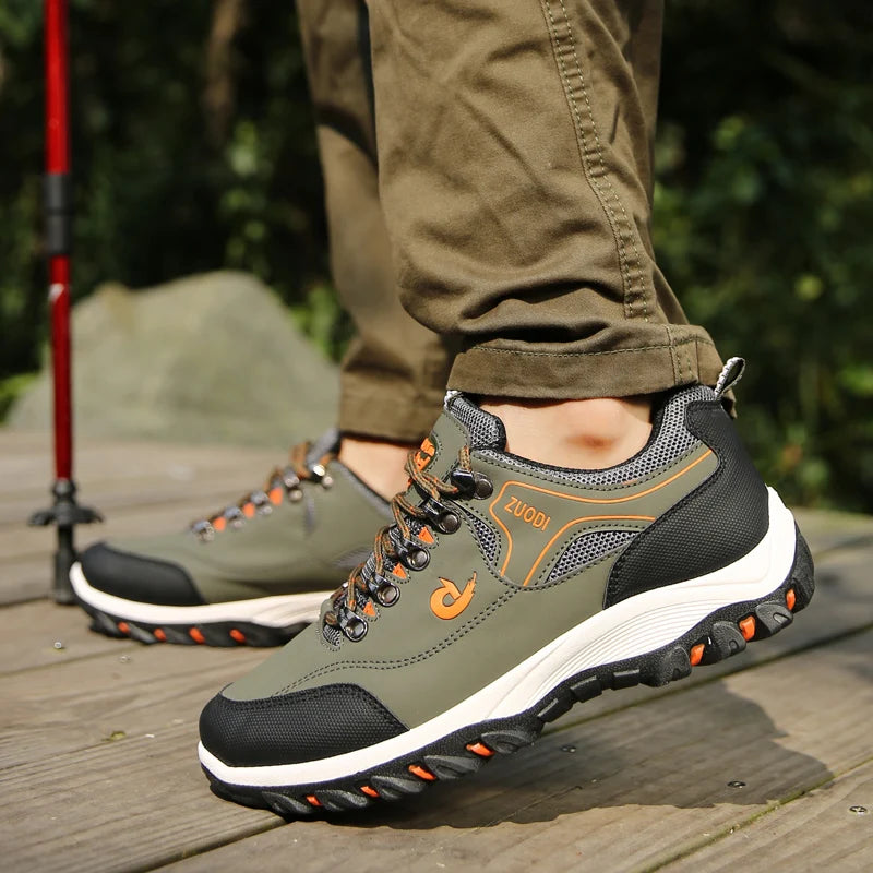 Chaussures de sport légères pour homme – Baskets en microfibre pour la course et la marche