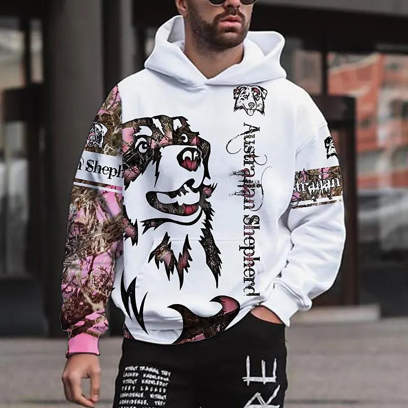 Sweat à capuche graphique dragon 3D pour homme – Sweat-shirt léger streetwear