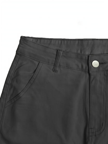 Pantalones cargo retro Y2K para mujer – Cintura alta, pierna ancha, estilo urbano