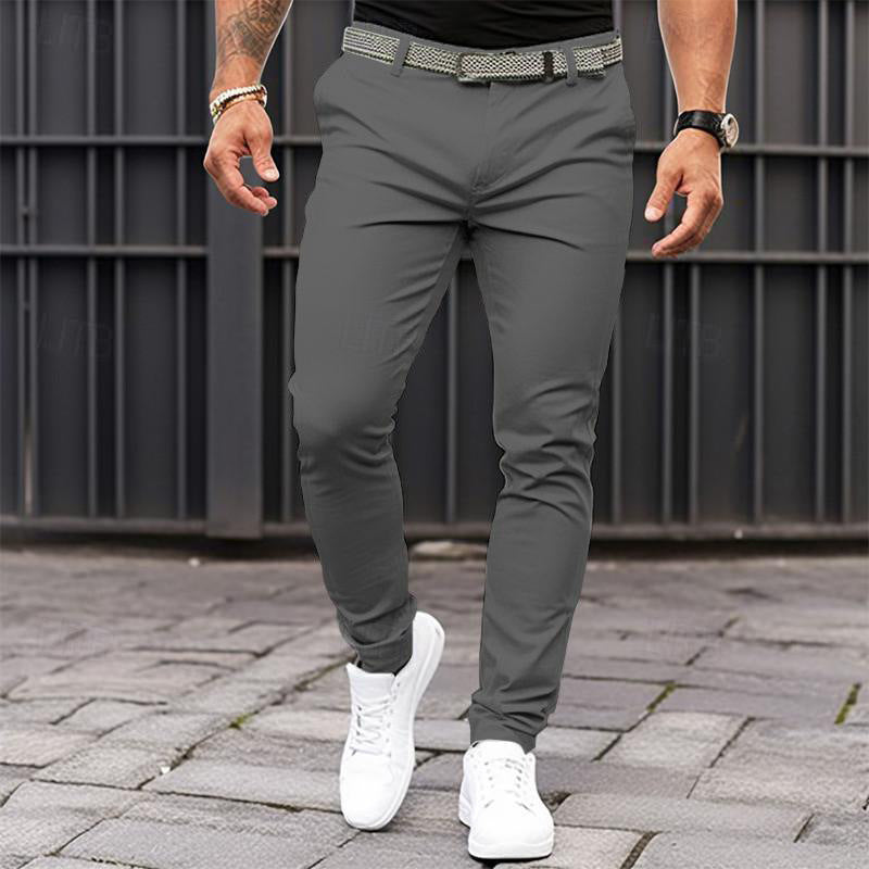 Men’s Slim Fit Casual Trousers – Stretch Business Pants