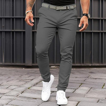 Men’s Slim Fit Casual Trousers – Stretch Business Pants