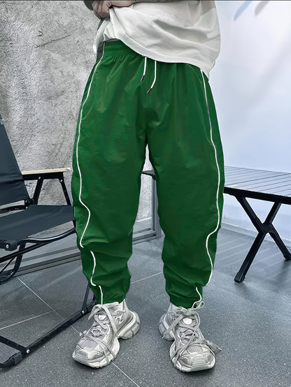 Pantalon de jogging décontracté pour homme – respirant, coupe ample, avec cordon de serrage