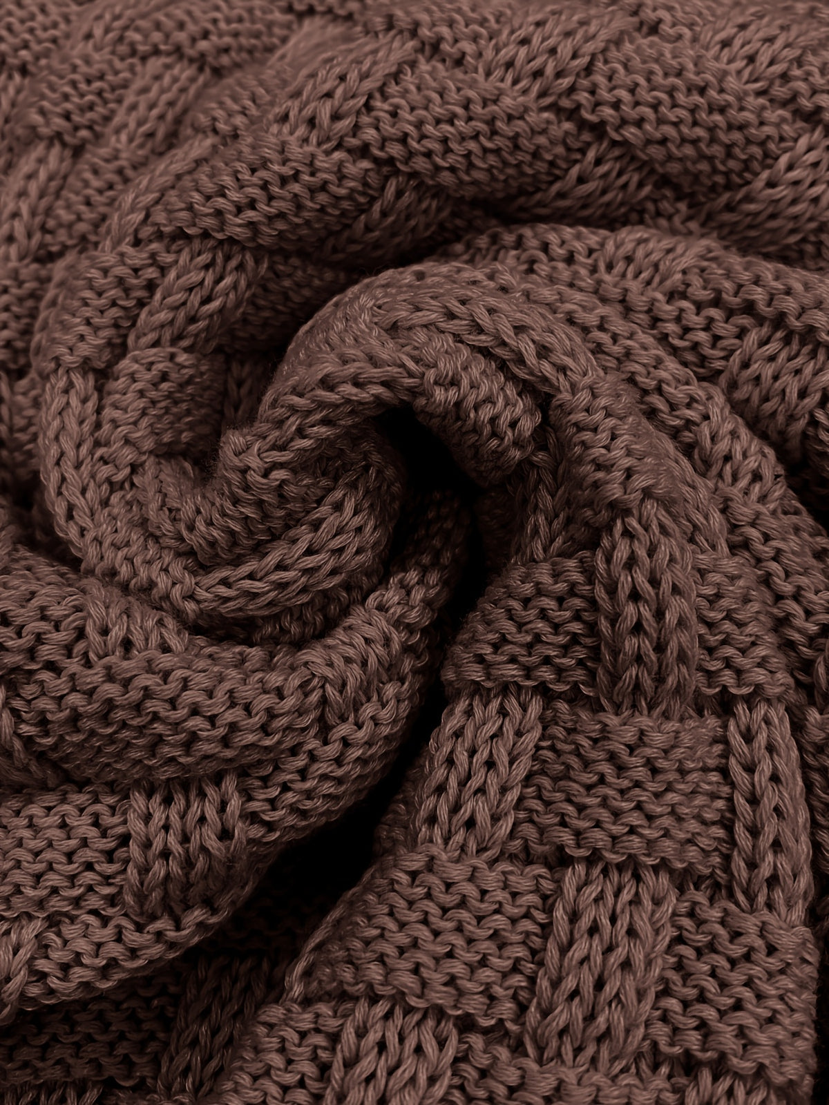 Pull en tricot gaufré pour homme – Grande élasticité avec col à revers