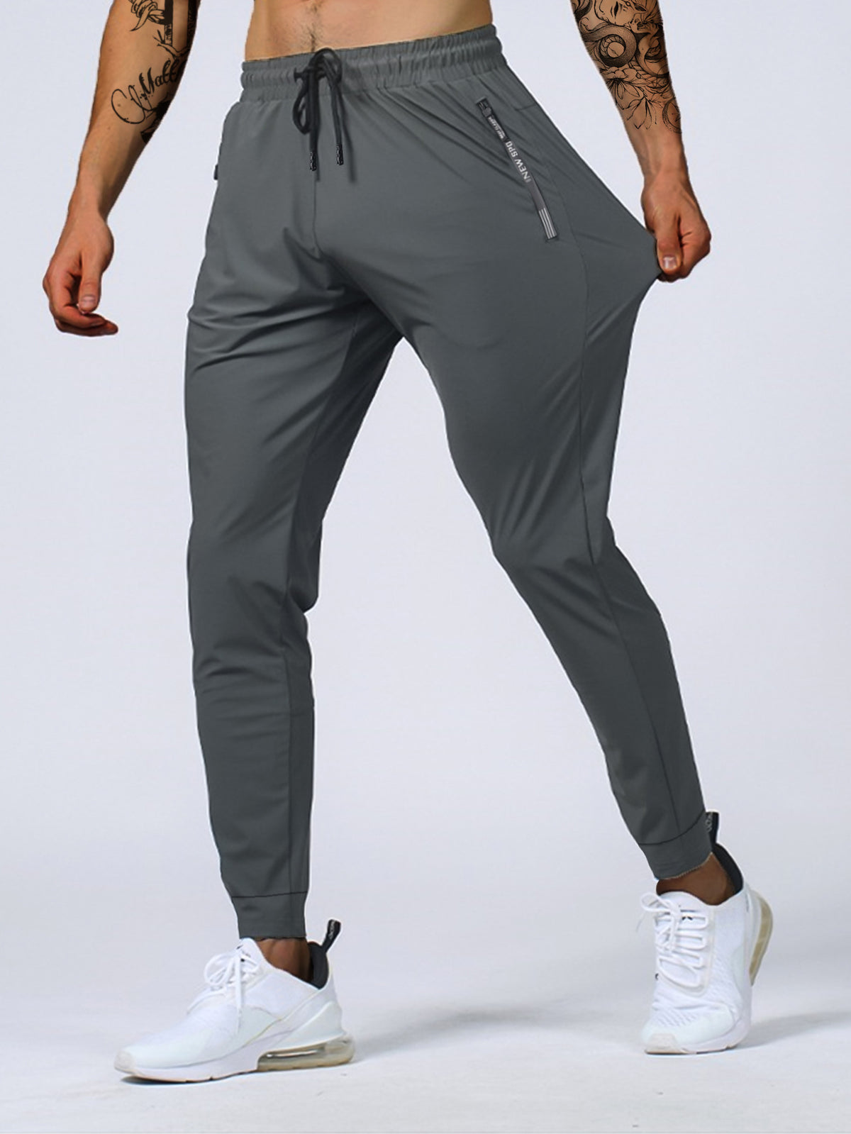 Pantalon de jogging de sport Loom & Soul™ pour homme – Léger, pour yoga et entraînement, avec coupe confortable et haute élasticité