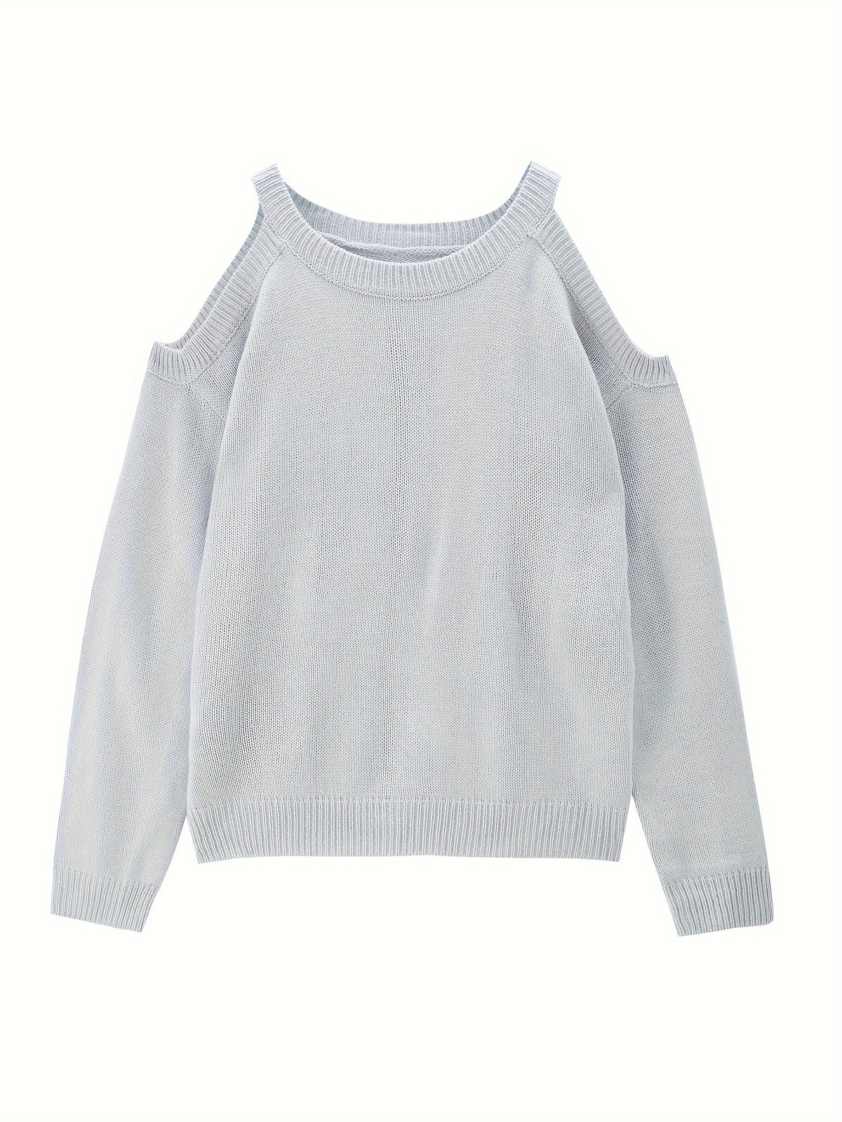 Women’s Elegant Crew Neck Pullover – Soft Knit Fall/Winter Sweater