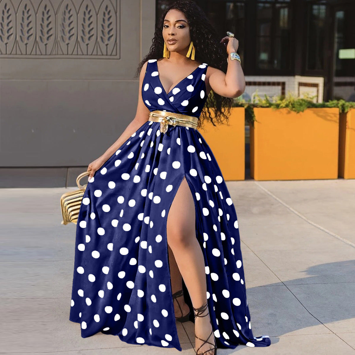Sexy Split Maxi Party Dress – Elegant Club & Evening Dress for Women