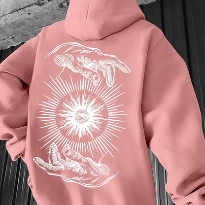 Pull à capuche léger pour homme – Graphisme minimaliste, idéal pour le printemps