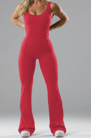 Women’s Slim Fit Backless Yoga Jumpsuit – Sculpting Activewear