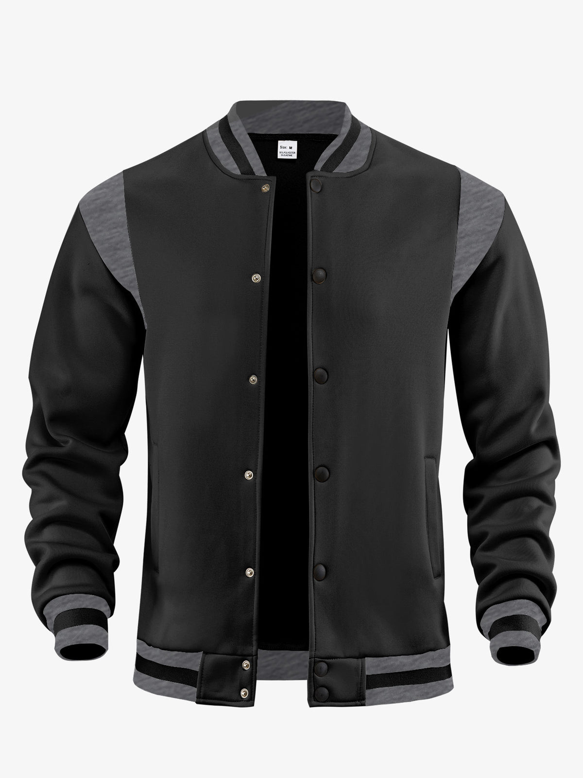 Cardigan Aviateur Doublé Polaire Homme – Col Montant Patchwork