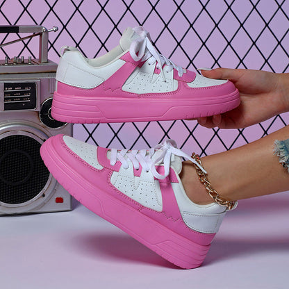 Loom & Soul Baskets plateforme unisexe – Chaussures de sport décontractées antidérapantes de style européen et américain avec semelle souple en EVA