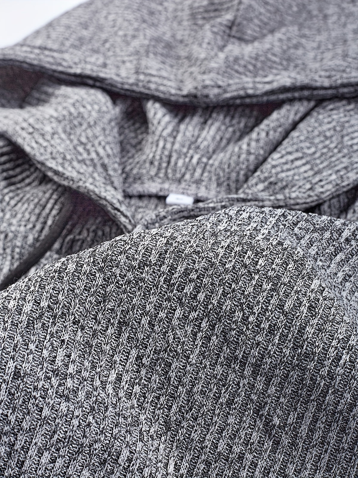 Chemisier Henley côtelé pour homme – Haut tricoté doux à manches longues pour l'automne