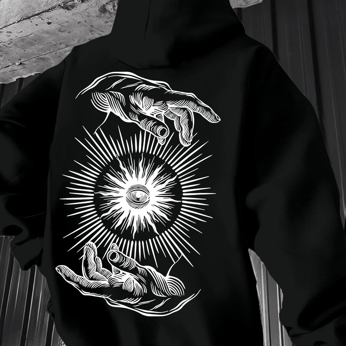 Pull à capuche léger pour homme – Graphisme minimaliste, idéal pour le printemps