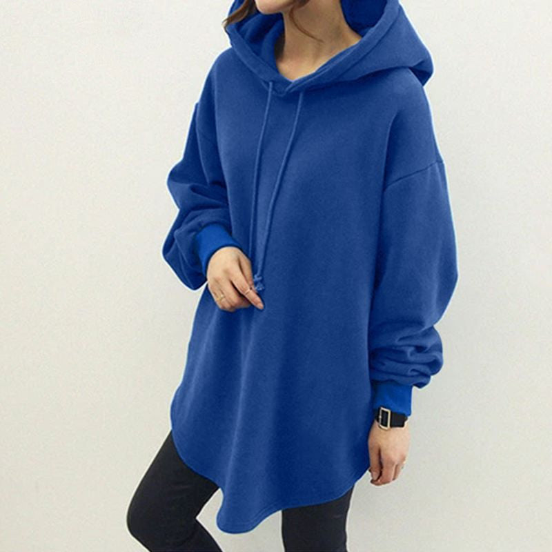 Sweat-shirt à capuche décontracté Loom & Soul pour femme – Coupe ample à manches longues avec poche et cordon de serrage
