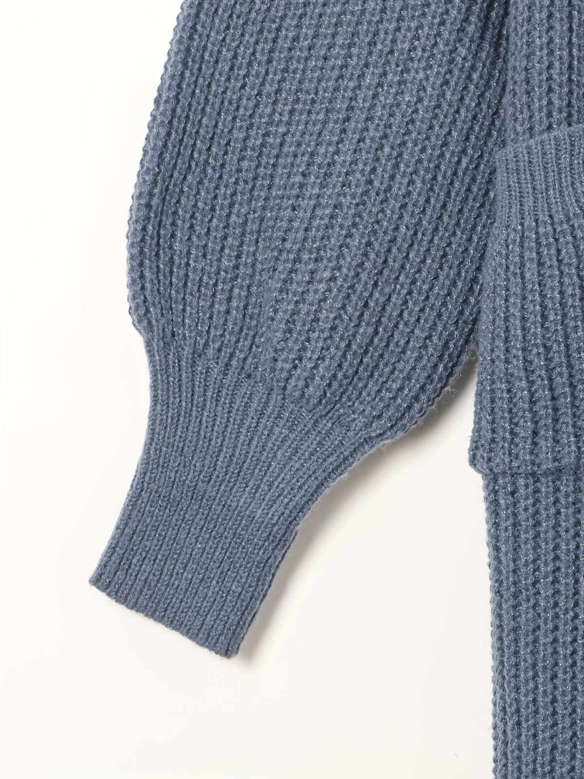 Elegant Deep V-Neck Ribbed Cardigan – Women’s Fall/Winter Knit Sweater