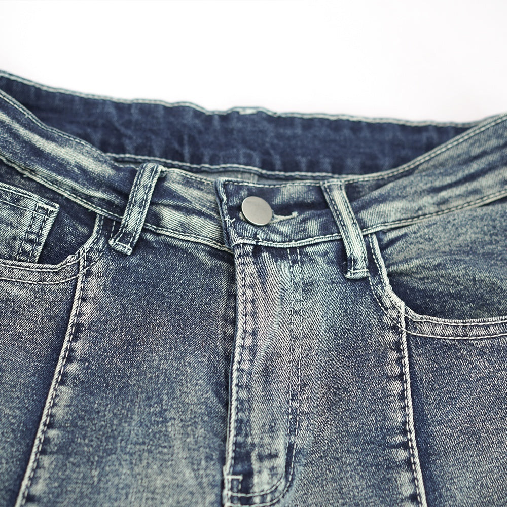 Women’s High-Waisted Star Flare Jeans – Curve-Enhancing Bell Bottoms