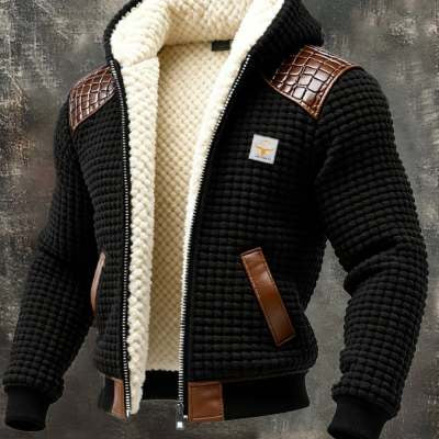 Veste à capuche unisexe doublée polaire – Impression numérique coupe ample