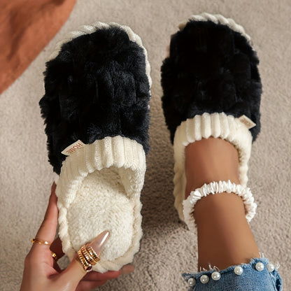 Pantoufles doublées de luxe pour femme – Confort intérieur et extérieur facile à enfiler
