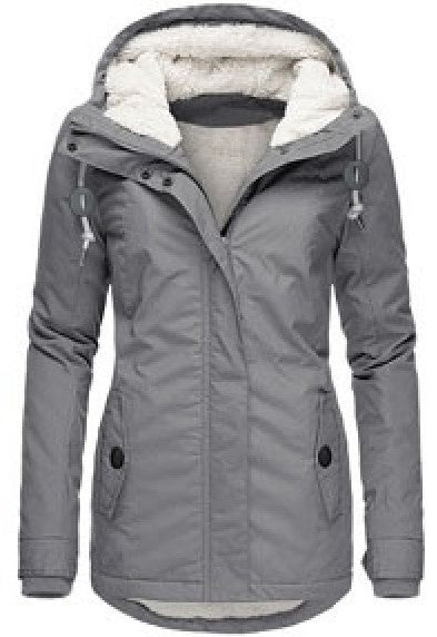 Loom & Soul™ Veste polaire à capuche confortable – Manteau d'hiver chaud zippé pour femme avec poches et doublure en fausse fourrure