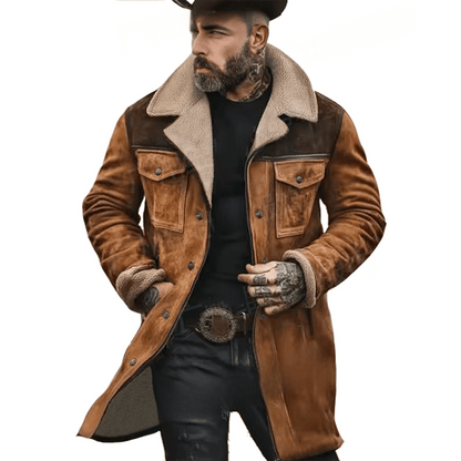 Blouson utilitaire color-block homme – Manteau en mélange de coton multi-poches