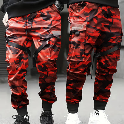 Pantalon Cargo Camouflage Homme – Pantalon de Rue Ample Multi-Poches
