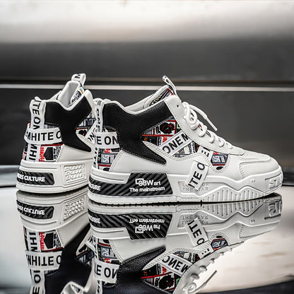 Baskets montantes de skateboard pour homme – Sneakers de ville tendance et décontractées