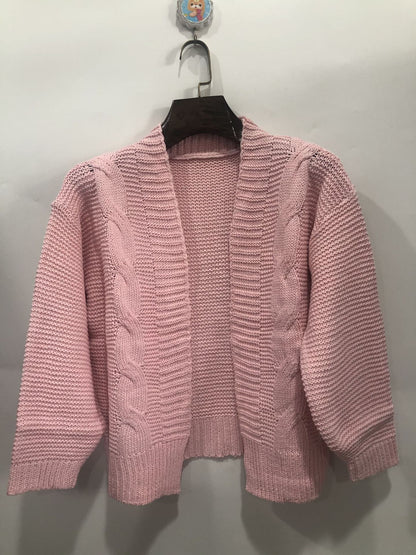 Cardigan en fausse maille mohair pour femme – Manteau pull d'hiver chaud et ample