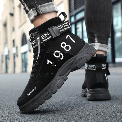 Chaussures de randonnée élégantes pour hommes – Bottes de cheville d'extérieur durables et antidérapantes