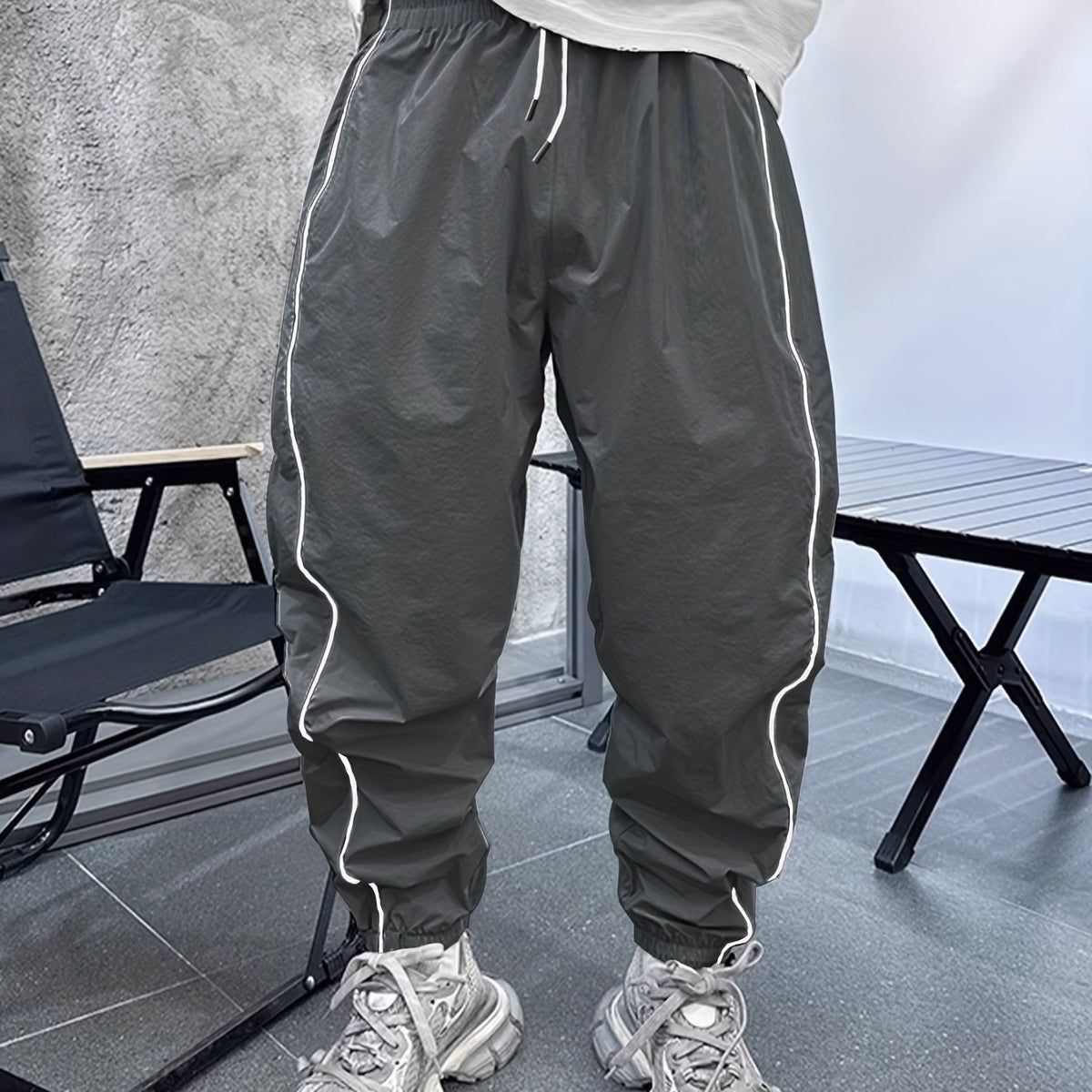 Pantalon de jogging décontracté pour homme – respirant, coupe ample, avec cordon de serrage