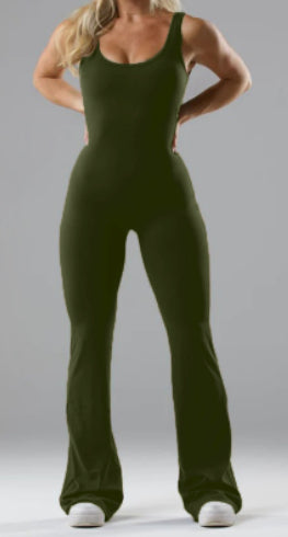 Women’s Slim Fit Backless Yoga Jumpsuit – Sculpting Activewear