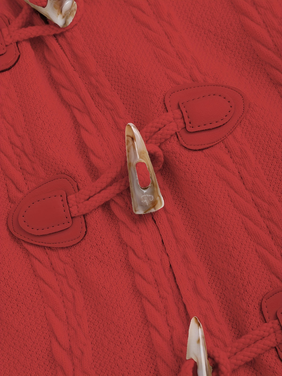 Manteau à capuche écossais Y2K pour femme – Veste longue d'hiver patchwork rouge et blanc