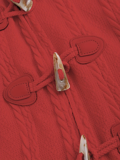 Manteau à capuche écossais Y2K pour femme – Veste longue d'hiver patchwork rouge et blanc