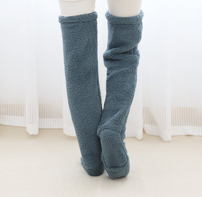 Loom & Soul™ Over-Knee Fuzzy Long Socks – Unisex Winter Warm Sleeping & Home Stockings