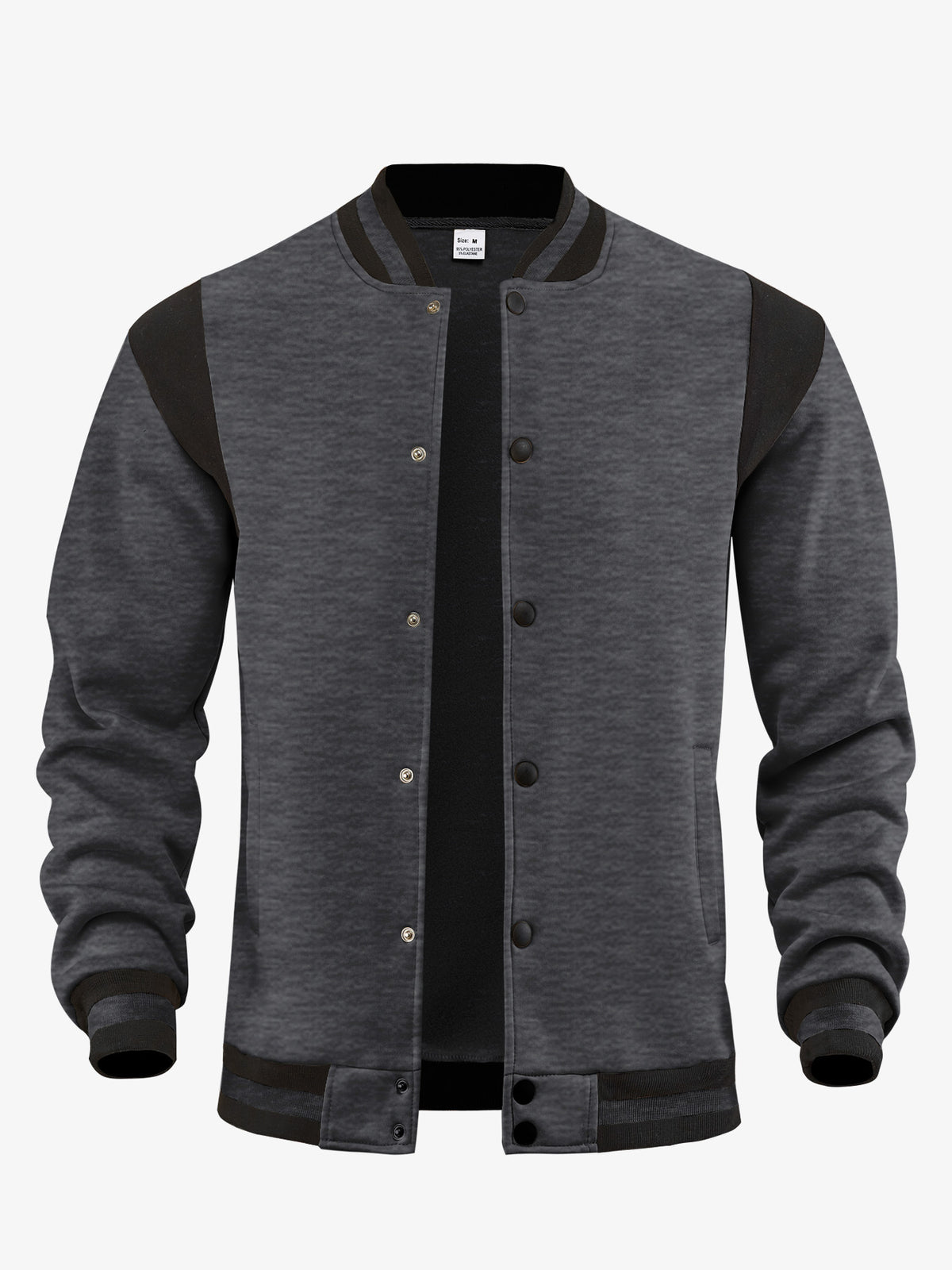 Cardigan Aviateur Doublé Polaire Homme – Col Montant Patchwork