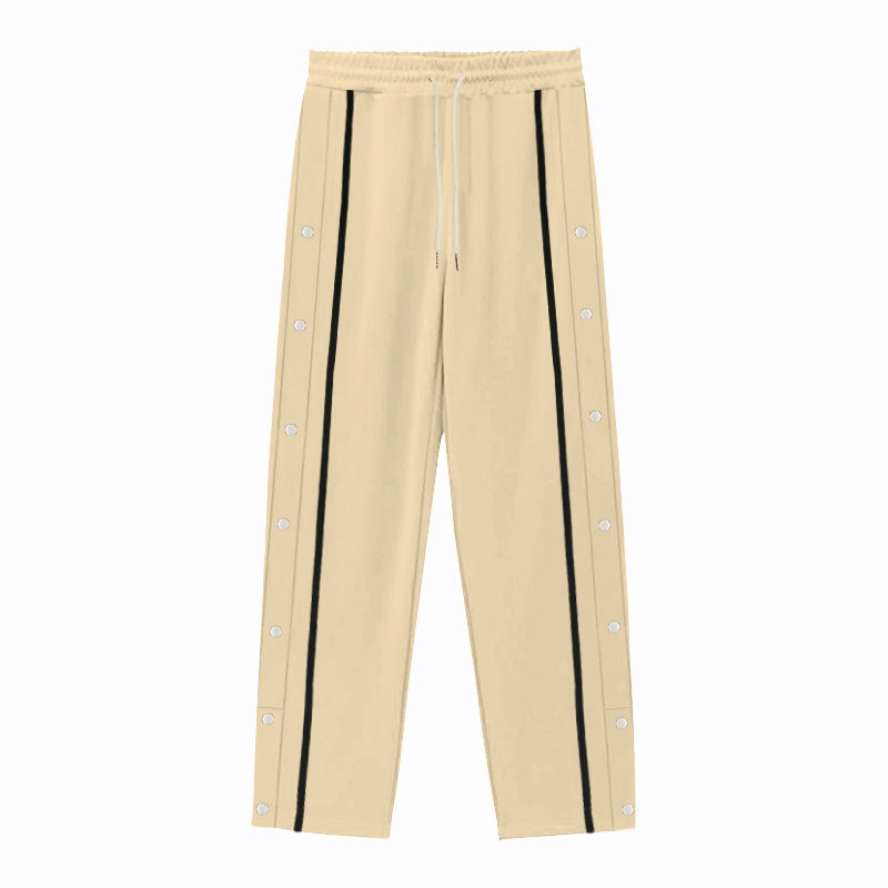 Pantalon décontracté de sport pour homme – Coupe droite ample, pantalon quotidien