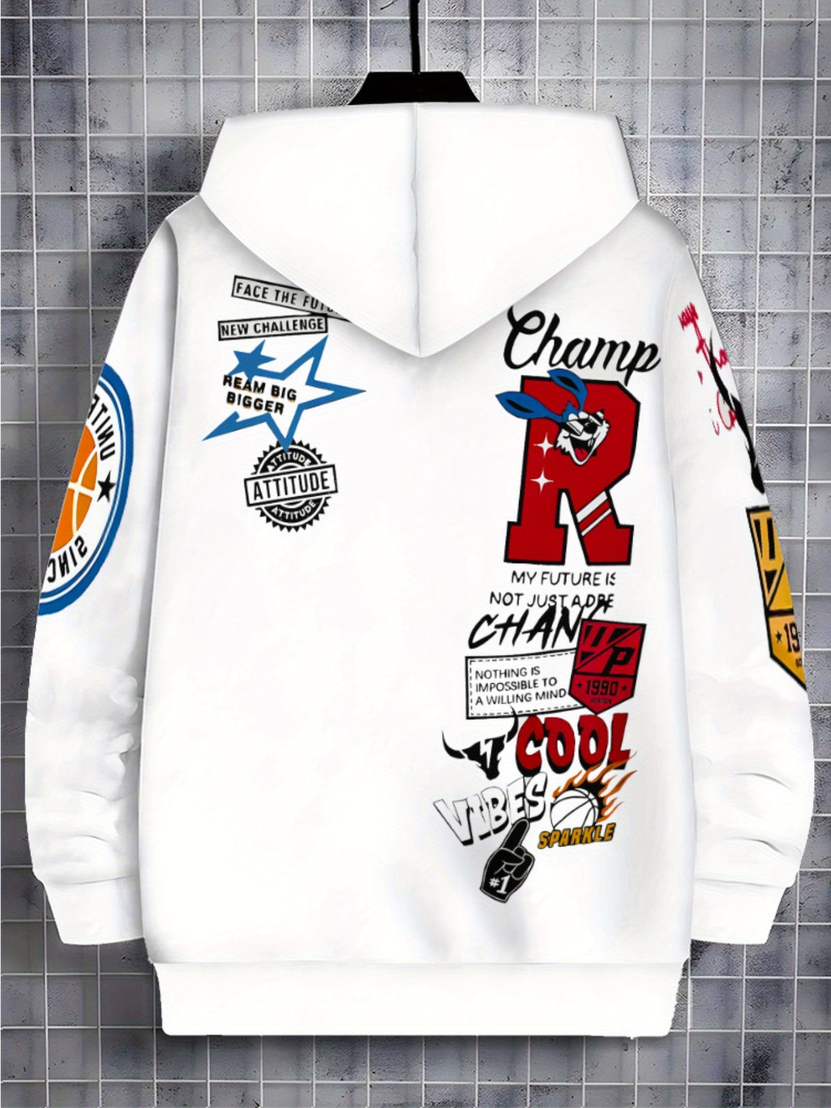 Loom & Soul Men’s Lightweight Zip Hoodie – Sporty Graphic Outdoor Jacket