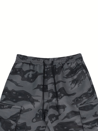 Pantalon Cargo Militaire Homme – Pantalon d'extérieur Ample Multi-Poches