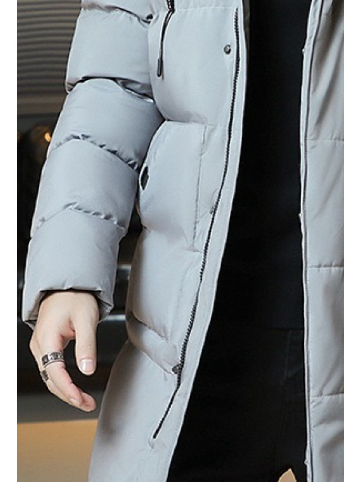 Men’s Hooded Puffer Jacket – Thick Warm Outdoor Coat