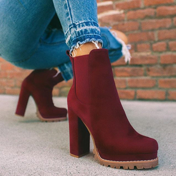 Loom & Soul Leopard Print Suede Ankle Boots – High Heel Winter Elegance